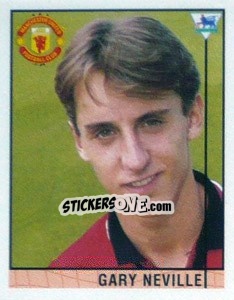 Sticker Gary Neville - Premier League Inglese 1995-1996 n. 35 - Merlin