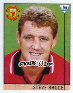 Figurina Steve Bruce - Premier League Inglese 1995-1996 - Merlin