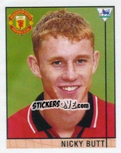 Sticker Nicky Butt - Premier League Inglese 1995-1996 - Merlin