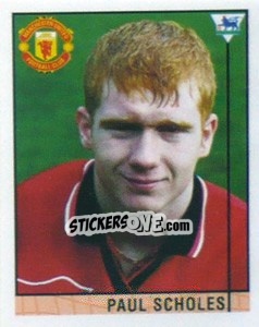Sticker Paul Scholes - Premier League Inglese 1995-1996 n. 48 - Merlin