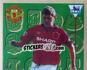 Sticker Steve Bruce (Leading Player 1/2) - Premier League Inglese 1995-1996 - Merlin