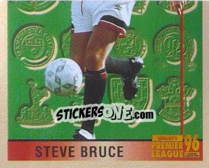 Figurina Steve Bruce (Leading Player 2/2) - Premier League Inglese 1995-1996 n. 53 - Merlin