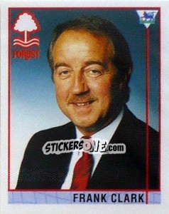 Sticker Frank Clark (Manager) - Premier League Inglese 1995-1996 - Merlin