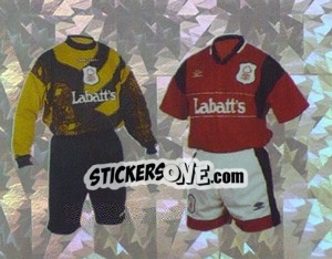 Figurina Home Kits - Premier League Inglese 1995-1996 - Merlin