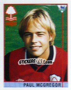 Figurina Paul McGregor - Premier League Inglese 1995-1996 - Merlin