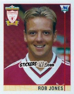 Cromo Rob Jones - Premier League Inglese 1995-1996 - Merlin