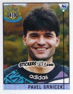 Cromo Pavel Srnicek - Premier League Inglese 1995-1996 - Merlin