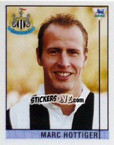 Sticker Marc Hottiger - Premier League Inglese 1995-1996 n. 142 - Merlin
