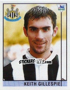 Sticker Keith Gillespie - Premier League Inglese 1995-1996 - Merlin