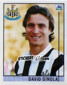 Sticker David Ginola - Premier League Inglese 1995-1996 - Merlin