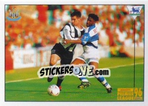Sticker Paul Kitson (Superstar) - Premier League Inglese 1995-1996 - Merlin