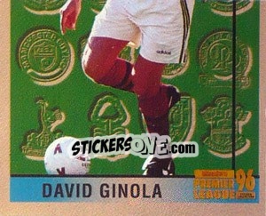 Sticker David Ginola (Leading Player 2/2) - Premier League Inglese 1995-1996 n. 157 - Merlin