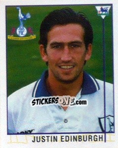 Sticker Justin Edinburgh - Premier League Inglese 1995-1996 - Merlin