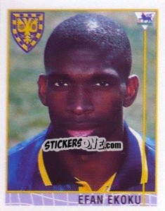 Cromo Efan Ekoku - Premier League Inglese 1995-1996 - Merlin