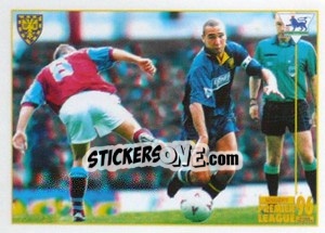 Sticker Vinnie Jones (Superstar) - Premier League Inglese 1995-1996 - Merlin