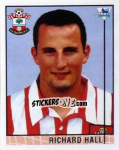 Cromo Richard Hall - Premier League Inglese 1995-1996 - Merlin