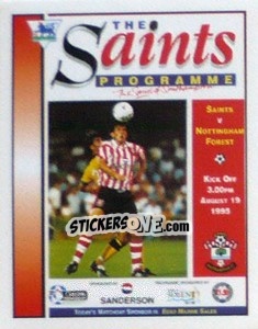 Cromo Club Programme - Premier League Inglese 1995-1996 - Merlin