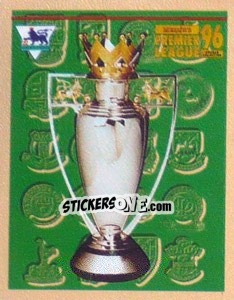 Sticker League Championship Trophy - Premier League Inglese 1995-1996 - Merlin