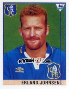 Figurina Erland Johnsen - Premier League Inglese 1995-1996 - Merlin