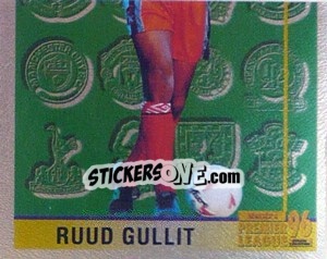 Sticker Ruud Gullit (Leading Player 2/2) - Premier League Inglese 1995-1996 - Merlin