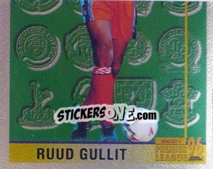 Sticker Ruud Gullit (Leading Player 2/2) - Premier League Inglese 1995-1996 n. 296 - Merlin