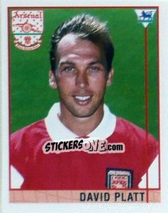 Cromo David Platt - Premier League Inglese 1995-1996 - Merlin