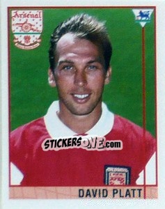 Sticker David Platt - Premier League Inglese 1995-1996 n. 309 - Merlin