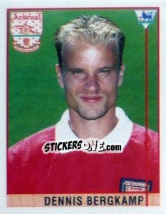 Figurina Dennis Bergkamp - Premier League Inglese 1995-1996 - Merlin