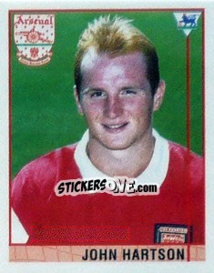 Sticker John Hartson - Premier League Inglese 1995-1996 - Merlin