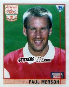 Figurina Paul Merson - Premier League Inglese 1995-1996 - Merlin