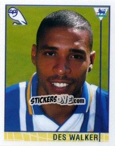 Cromo Des Walker - Premier League Inglese 1995-1996 n. 329 - Merlin