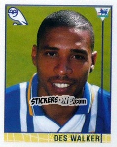 Figurina Des Walker - Premier League Inglese 1995-1996 - Merlin