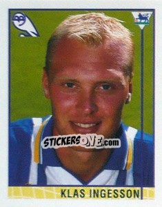 Sticker Klas Ingesson - Premier League Inglese 1995-1996 n. 337 - Merlin