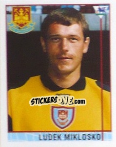Sticker Ludek Miklosko - Premier League Inglese 1995-1996 - Merlin
