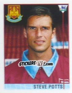 Figurina Steve Potts - Premier League Inglese 1995-1996 - Merlin