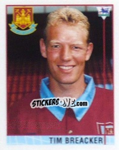 Figurina Tim Breacker - Premier League Inglese 1995-1996 - Merlin
