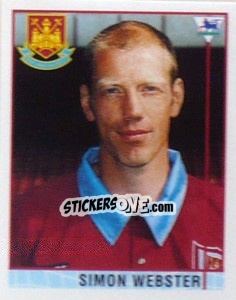 Sticker Simon Webster - Premier League Inglese 1995-1996 n. 361 - Merlin