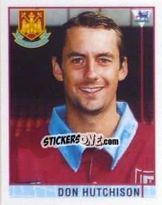 Sticker Don Hutchison - Premier League Inglese 1995-1996 n. 368 - Merlin
