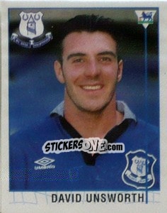 Sticker David Unsworth - Premier League Inglese 1995-1996 - Merlin