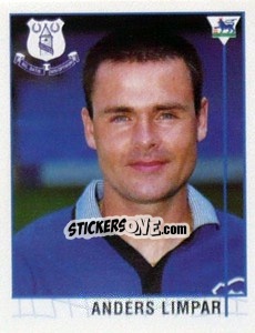 Figurina Anders Limpar - Premier League Inglese 1995-1996 - Merlin
