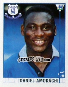 Figurina Daniel Amokachi - Premier League Inglese 1995-1996 - Merlin