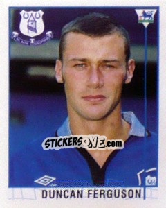 Sticker Duncan Ferguson - Premier League Inglese 1995-1996 n. 394 - Merlin