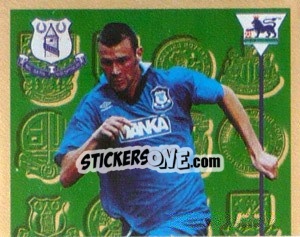 Sticker Duncan Ferguson (Leading Player 1/2) - Premier League Inglese 1995-1996 - Merlin