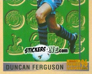 Sticker Duncan Ferguson (Leading Player 2/2) - Premier League Inglese 1995-1996 n. 400 - Merlin