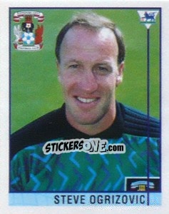 Figurina Steve Ogrizovic - Premier League Inglese 1995-1996 - Merlin