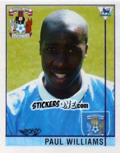 Figurina Paul Williams - Premier League Inglese 1995-1996 - Merlin