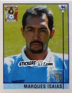 Cromo Marques Isaias - Premier League Inglese 1995-1996 - Merlin