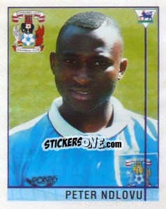 Cromo Peter Ndlovu - Premier League Inglese 1995-1996 n. 421 - Merlin