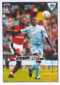 Cromo Dion Dublin (Superstar) - Premier League Inglese 1995-1996 - Merlin