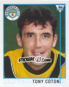 Figurina Tony Coton - Premier League Inglese 1995-1996 - Merlin